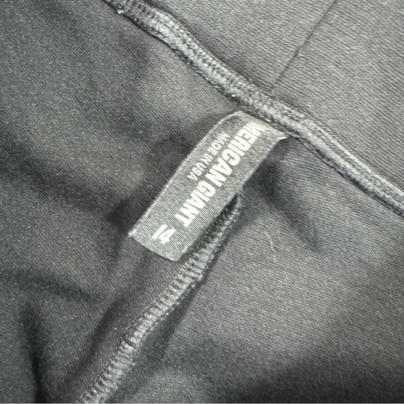 American Giant No Bs Crop Ponte Legging Pant Black - Picture 3 of 8